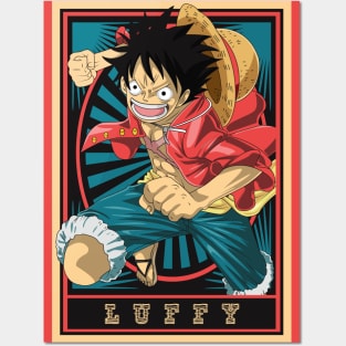 One Piece - Luffy Posters and Art